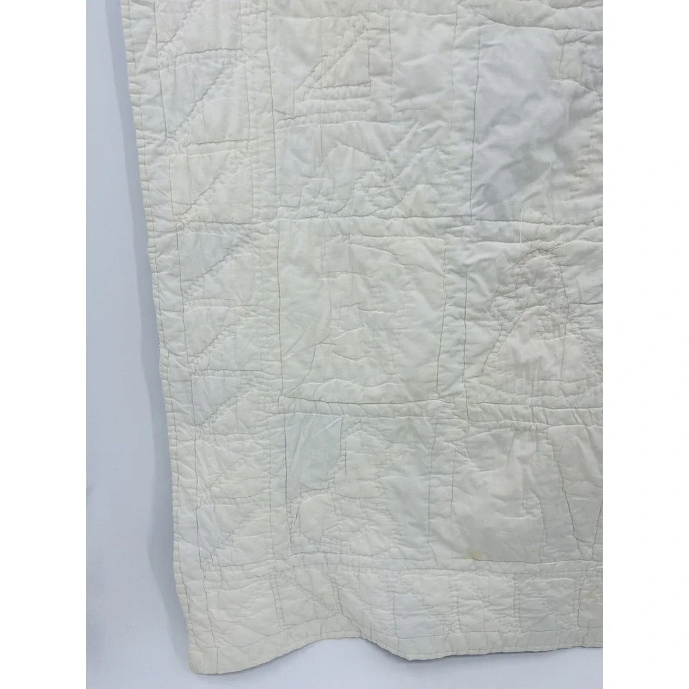 Vintage Handmade Quilt Alphabet Baby Nursery Crib ABC 34